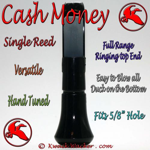 Duck Call Insert Single Reed Cash Money Black