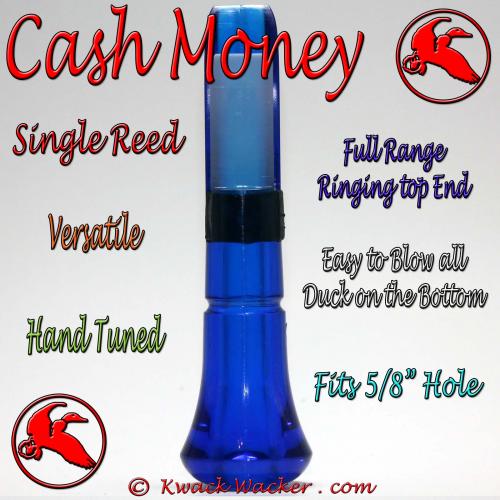 Duck Call Insert Single Reed Cash Money Blue