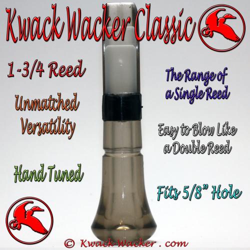 Duck Call Insert 1 3/4 Reed Kwack Wacker Classic Smoke