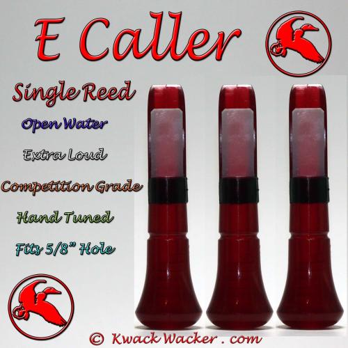 Duck Call Inserts 3 Pack Kwack Wacker E Caller Single Reed Open Water Loud