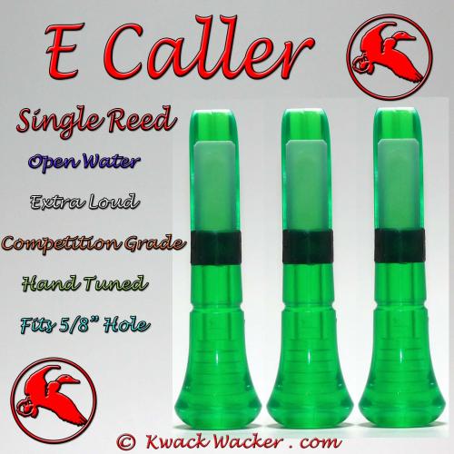 Duck Call Inserts 3 Pack Kwack Wacker E Caller Single Reed Open Water Loud