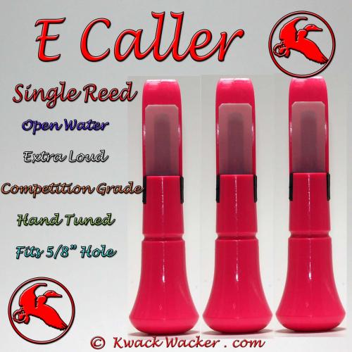 Duck Call Inserts 3 Pack Kwack Wacker E Caller Single Reed Open Water Loud