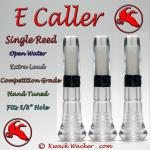 Duck Call Inserts 3 Pack Kwack Wacker E Caller Single Reed Open Water Loud