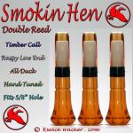 Duck Call Inserts 3 Pack Kwack Wacker Smokin Hen Double Reed Timber